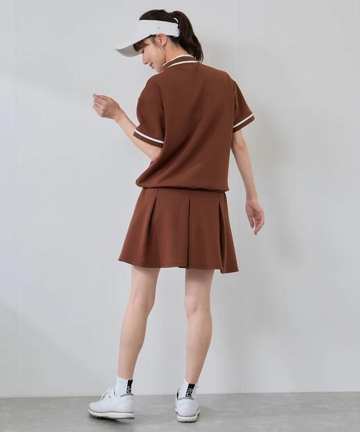 Jun & Rope 女士 初秋高尔夫 纸板针织A字褶裥喇叭短裙 柔软舒适 商品图11