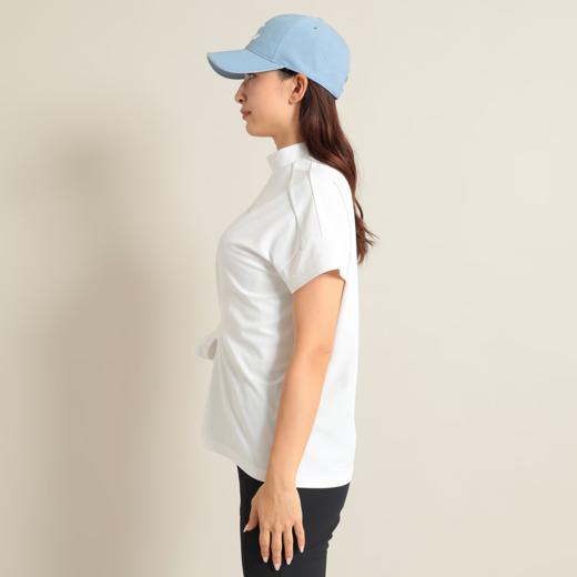 Callaway 高尔夫女士 蝴蝶结绑带不规则收腰短袖 宽松半高领 吸水速干 商品图3