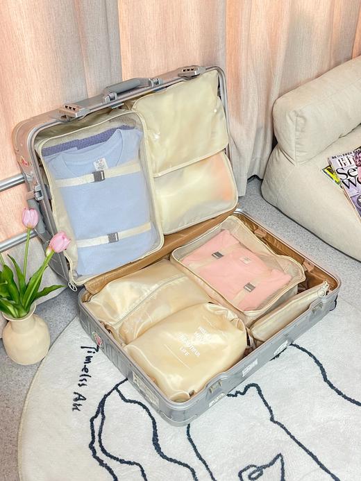 【多妈团购 三浦植造旅行收纳7件套】防水面料旅行/搬家/日常都能用，卡扣式设计+立体分区衣物，加厚材质承重10kg，一整套解决行李箱乱糟糟-美初 商品图6