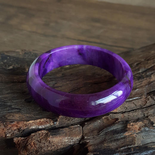 【天然正品】天然收藏级帝王紫色56号舒俱来手镯260126JJ39 商品图4