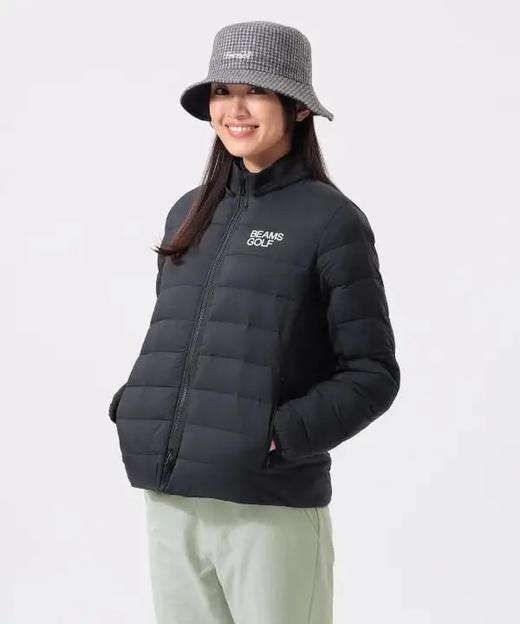 BEAMS GOLF 女款 秋冬季中棉防水夹克外套可拆卸连帽肩袖下弹力拼接 商品图11