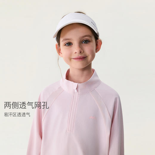 马克珍妮轻氧运动女童慢跑速干网眼T恤2026年春装新款560229 商品图3