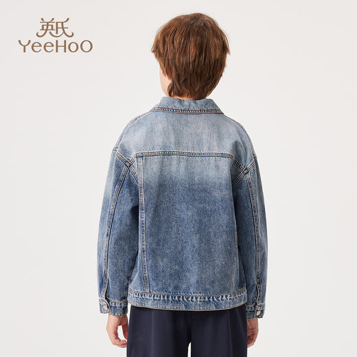 【英氏】【140-175】男童春秋牛仔外套 商品图3