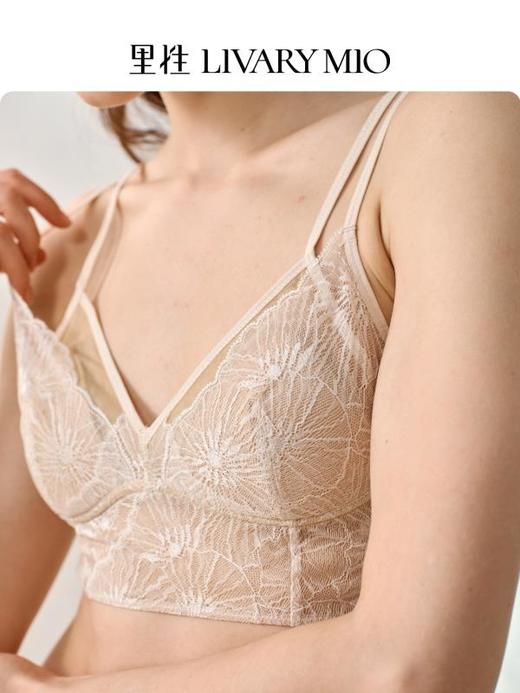 里性 LIVARY MIO 漫漫法式三角杯内衣双肩带双罩杯蕾丝无钢圈背心 商品图3