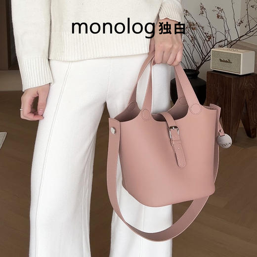 独白X卡拉羊 单肩包肩带超纤皮革随性搭配长肩带D0652 商品图4