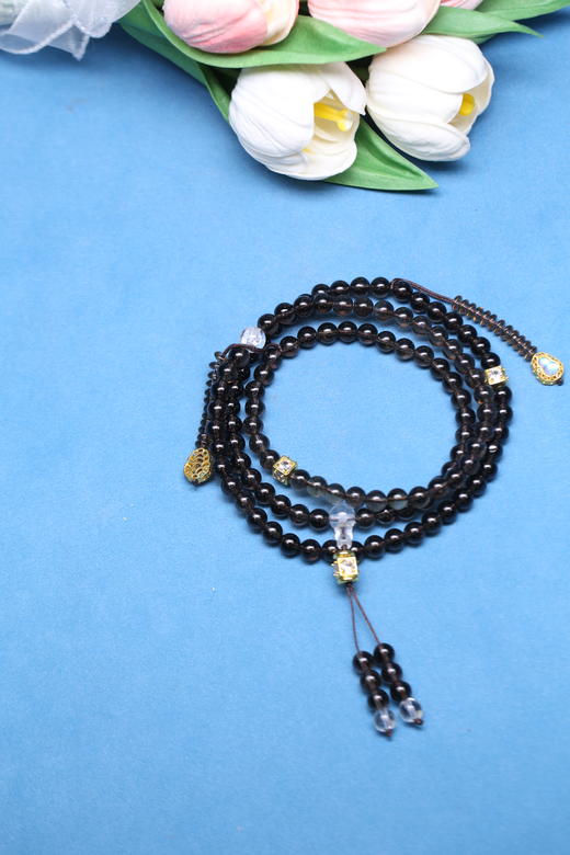 迷罗元和堂 | 茶晶108颗带计数器 珠径0.8【器悟雅玩】 商品图0