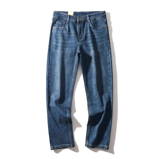 高端复古丹宁！酵洗磨白！新款男士通勤百搭直筒牛仔裤 商品图4