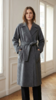 大包珠边大翻领MM经典版长款双面手工大衣 商品缩略图2