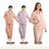 女士翻领休闲睡衣套装果粒绒保暖可外穿家居服套装【24R41359】 商品缩略图1