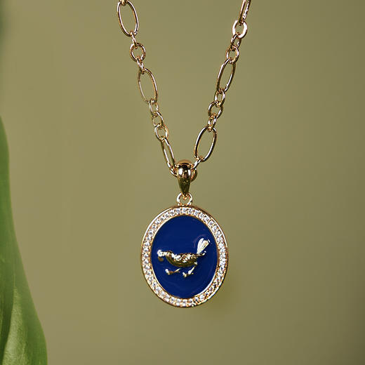 V&A博物馆威廉莫里斯系列草莓小偷靛蓝秘境项链 耳环 商品图3