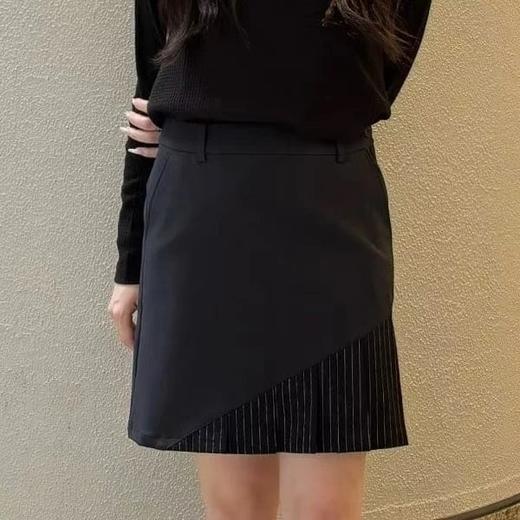 【特价福利】BEAMS 高尔夫 女士  新款紫标弹力下摆拼接线条褶皱裙短裙 舒适百搭运动裙 商品图7