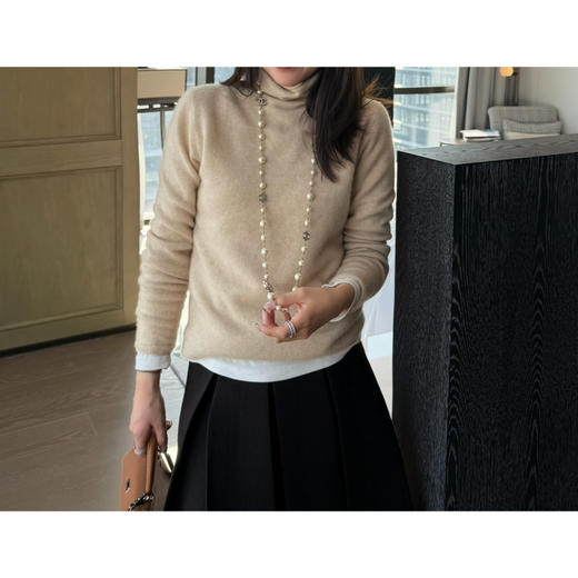 2602104    山羊绒 卷边自由领 “一线成衣” 商品图9