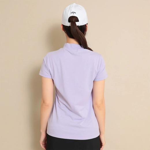 Callaway卡拉威高尔夫女装夏季 徽章印花半高领T恤短袖  时尚运动 商品图1