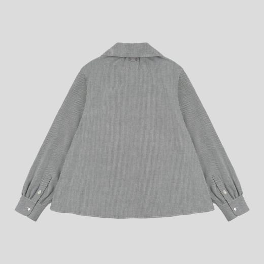 GOODBAI GOODEES 新款气质甜美时尚荷叶边长袖衬衫上衣 商品图4