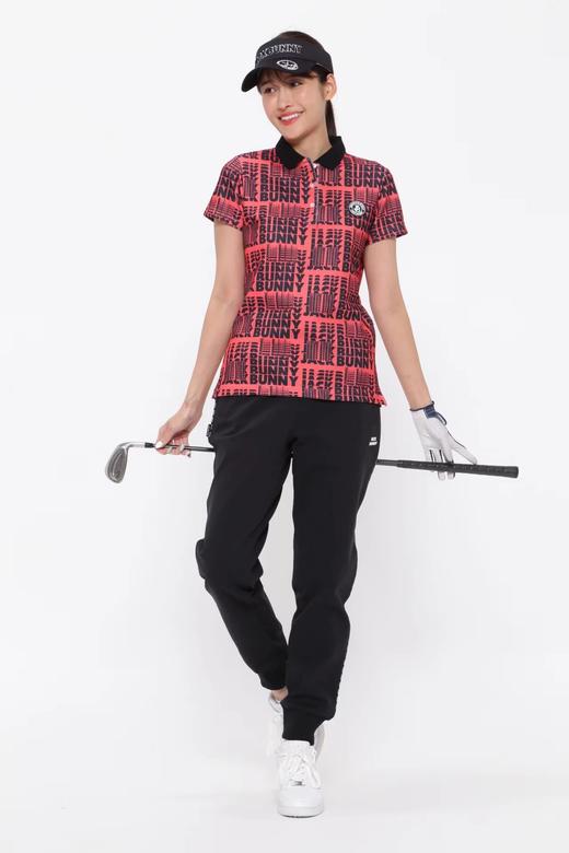 Jack Bunny 情侣款 女士高尔夫 秋季新款 字母印花polo衫短袖 弹力透气 商品图5