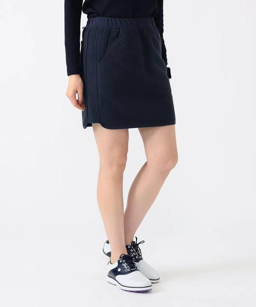 BEAMS 高尔夫 女士  秋冬季新款拼接凹凸菱格格抓绒 松紧腰短裙运动裙 商品图5