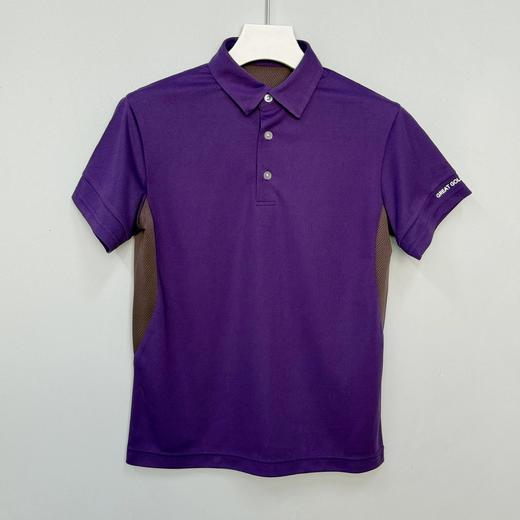 GGG 女士高尔夫 多色拼接网眼翻领短袖POLO衫 轻薄透气 商品图7