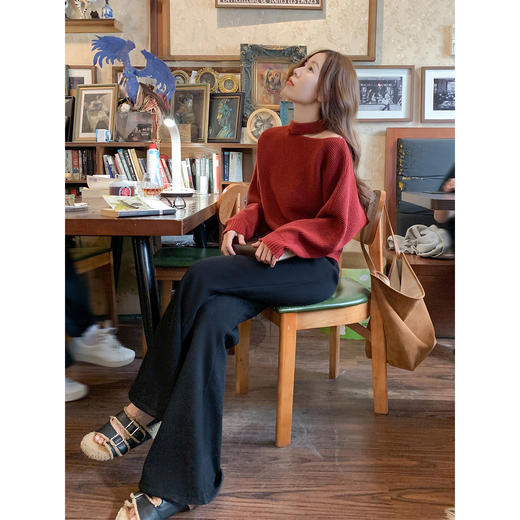 <曾小咸推荐> 2.18 现货秒杀 ！微信超特价！抽绳微喇加绒休闲裤 日常179.99 立减110 秒杀69.99！！ 商品图2