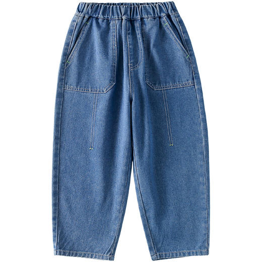 棉花堂春款户外潮趣风格线牛仔童装裤- FD61108 商品图11