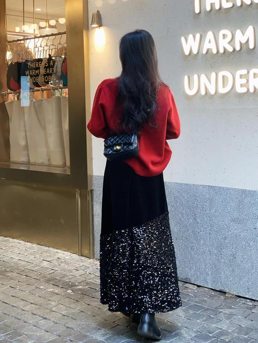 【百图lulu定制】【烟花针织开衫】琥珀纽扣 烟花纹理 绒感 针织开衫 商品图5
