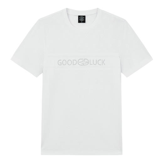 德鲨夏新款提花短袖圆领T恤男时尚立体烫钻休闲上衣打底衫 商品图1