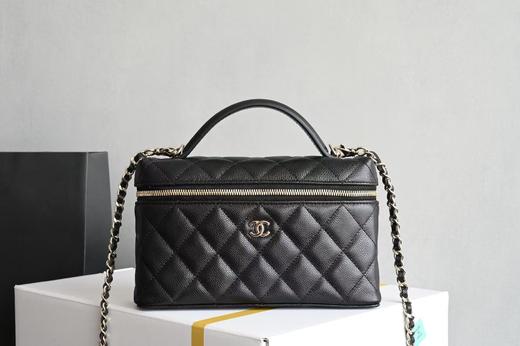 香奈儿 25C 𝖫𝖯盒子手拿包 黑色♥ （LZ ） 商品图0