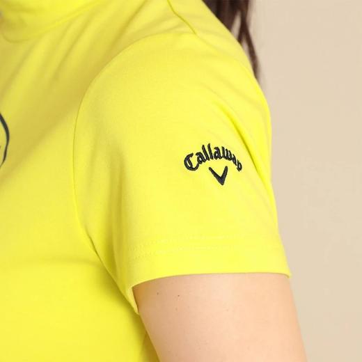 Callaway卡拉威高尔夫女装夏季 徽章印花半高领T恤短袖  时尚运动 商品图7