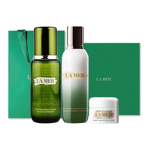 送礼盒礼袋【保税仓美妆】 LAMER海蓝之谜水乳面护肤三件套 （精粹水150ML+精粹乳125ml+经典面霜7ml ）(美仓)  请单拍-合并订单不发货 绍兴海关直发 商品图2