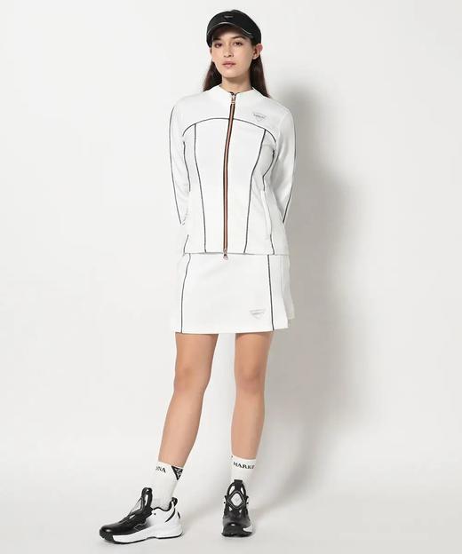 MARK & LONA 高尔夫女士新款 双色闪光滚边绳设计拉链夹克外套 带内衬短裙 运动套装 商品图3