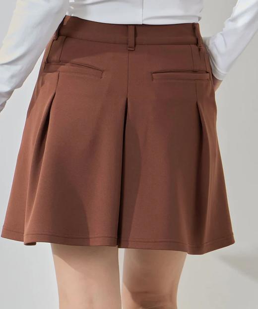 Jun & Rope 女士 初秋高尔夫 纸板针织A字褶裥喇叭短裙 柔软舒适 商品图13