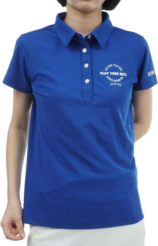 PING 高尔夫女士 夏季Polo衫运动短袖T恤 网眼透气吸水速干 商品图2