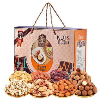 臻味高端坚果干果礼盒1400g休闲零食大礼包礼品企业团购福利送礼 商品图3