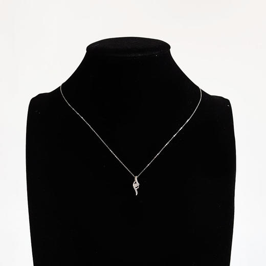 【天然正品】PT950铂金时尚设计款0.105克拉钻石吊坠项链170126NJS15 商品图7