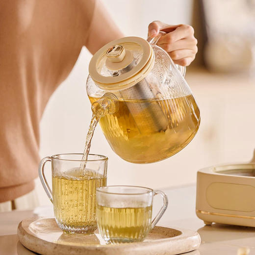 康宁WORLD 玻璃花茶壶 精煮鲜炖全在行养生壶 商品图3