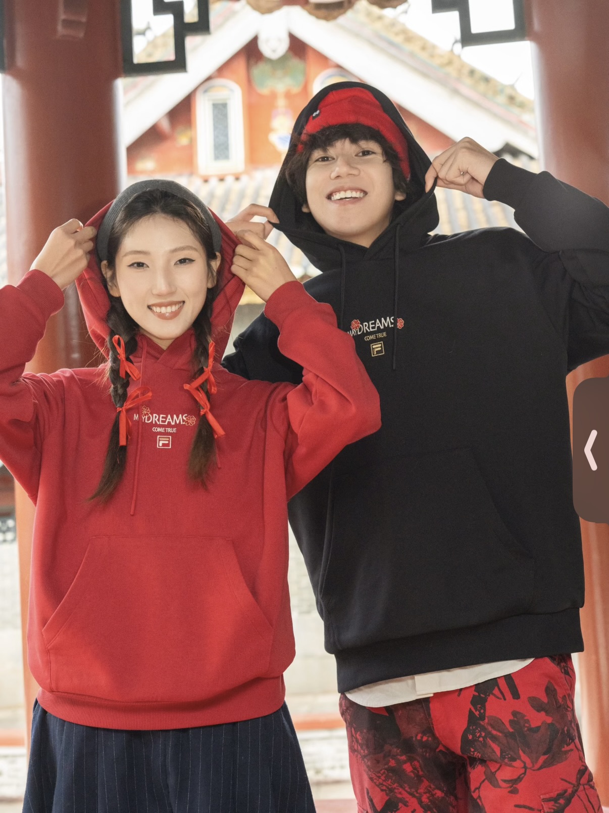 .26马年纪念款！三色！FL男女同款连帽卫衣海棠花马上生花情侣款卫衣