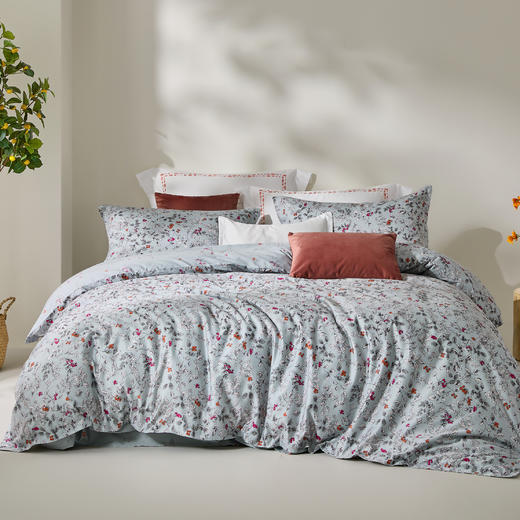 罗莱·雅 柔心蓝荫 40S 全棉四件套 蓝色 商品图0