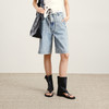 lost in echo2026年春夏新款不对称工装牛仔短外套抽绳中裤套装女 商品缩略图3