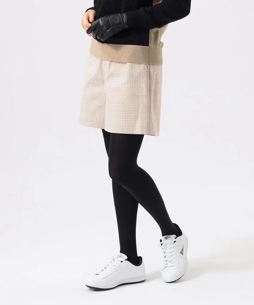 BEAMS GOLF 女款 秋冬季千鸟格仿毛尼带打底运动时尚保暖短裤 商品图11