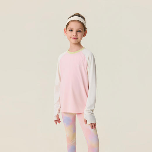 【防晒】马克珍妮活力运动女童高弹凉感T恤2026年春装新款560235 商品图1
