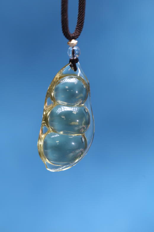 迷罗元和堂 黄水晶福豆净体吊坠长约5.2cm【器悟雅玩】 商品图1