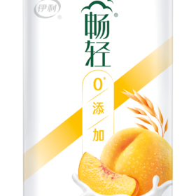 伊利250g畅轻燕麦黄桃风味发酵乳酸奶