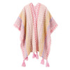 三彩2026新款波西米亚风披肩流苏长款加大针织围脖外搭披风斗篷 商品缩略图4