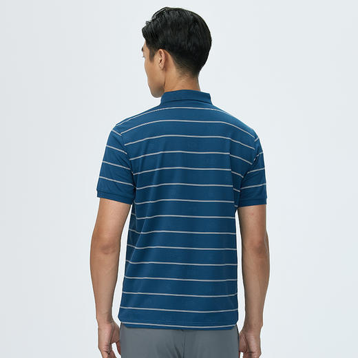 【莱赛尔】德鲨夏新款短袖条纹POLO衫男时尚高级感翻领T恤 商品图4