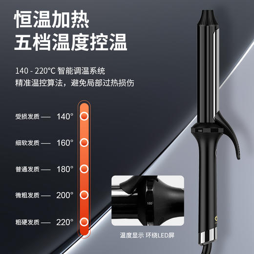 ABP卷发棒915#32/abp专业沙龙卷发棒高速恒温造型持久定型蓬松卷发防烫韩式大卷 商品图3