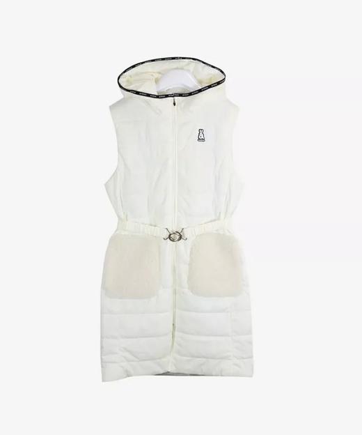 ARCHIVIO女士高尔夫长款马甲背心连帽全拉链防风防水保暖抗静电显瘦外套 商品图7