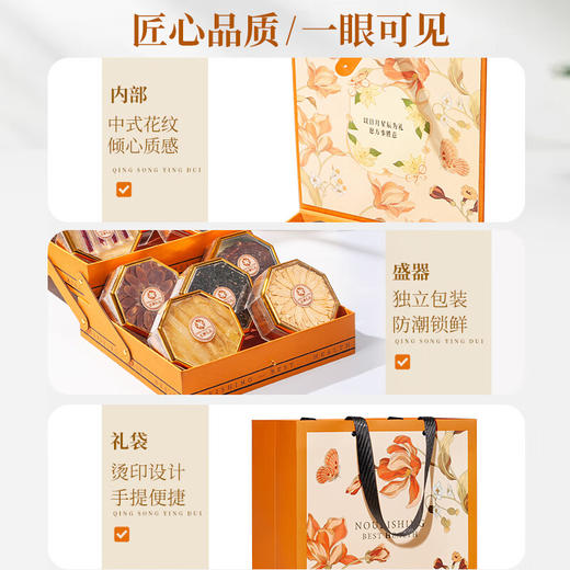 神农金康 人参西洋参鱼胶藏红花红参石斛十拼礼盒288g年货礼品送礼送长辈 商品图6