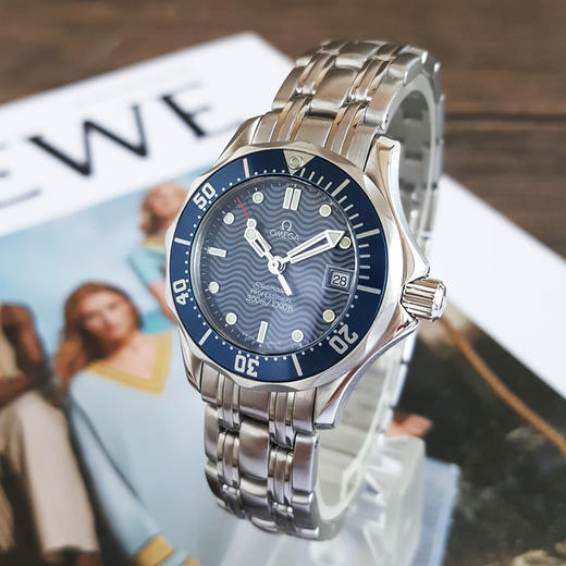 【95新】OMEGA 欧米茄2583.80.00石英机芯日期显示28MM（女款）海马系列精钢160126NJS27 商品图1