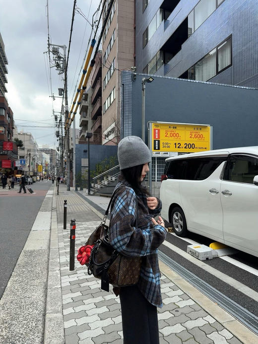 磨毛厚衬衫韩系格子外套 商品图10