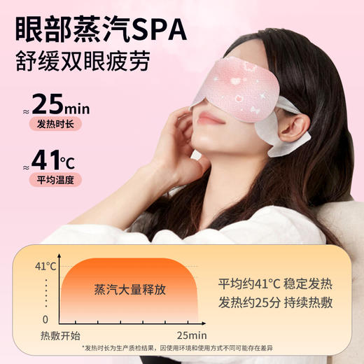 开学季-新品特卖【9.9抢20片米卡博®蒸汽眼罩】卡通炫彩蒸汽眼罩，温润蒸汽 护眼不伤肤 给眼部做蒸汽spa 舒缓疲劳/助眠 商品图2