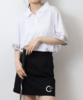 CECIL McBEE 女士高尔夫 袖口提花POLO领短袖 宽松落肩五分袖 商品缩略图11
